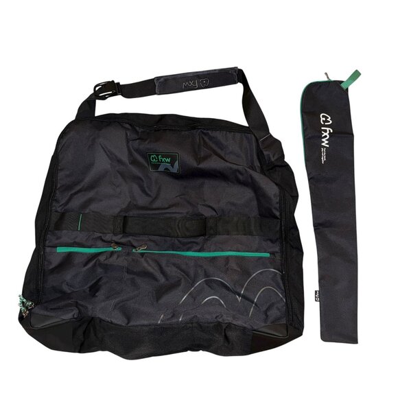 New Open FXW Dog Playpen Storage Bag Holds 24" Height 8 Panels 9 Stakes Travel - Picture 1 of 8
